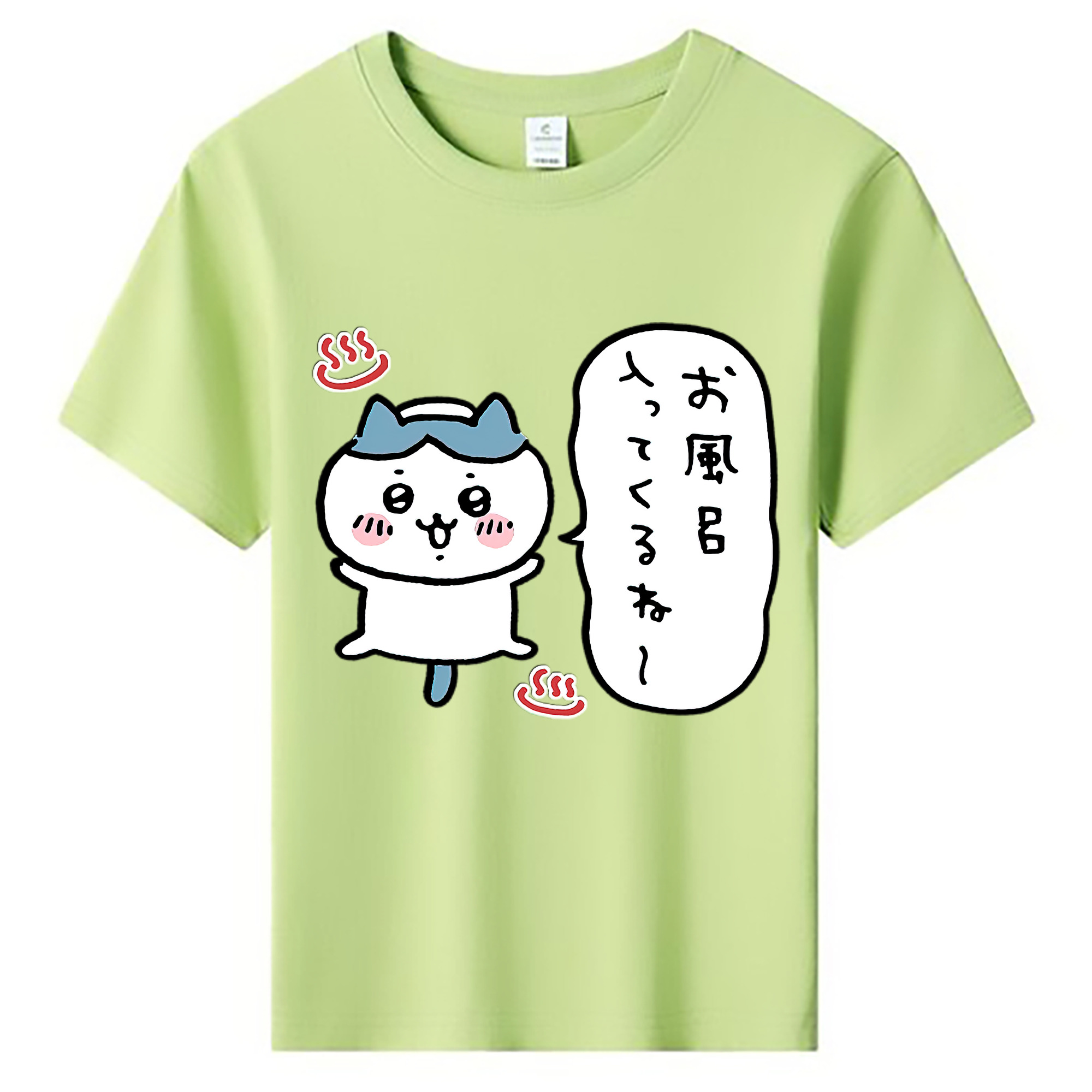 （画像用） ちいかわ ハチワレ Chii-kawa hachiware 綿100％キッズTシャツ（フロントプリント）